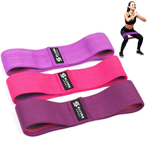 Elvire Fabric Resistance Bands for Working Out, Set of 3, Booty Exercise Band for Women, Workout Loops, Legs, Glutes, Squat