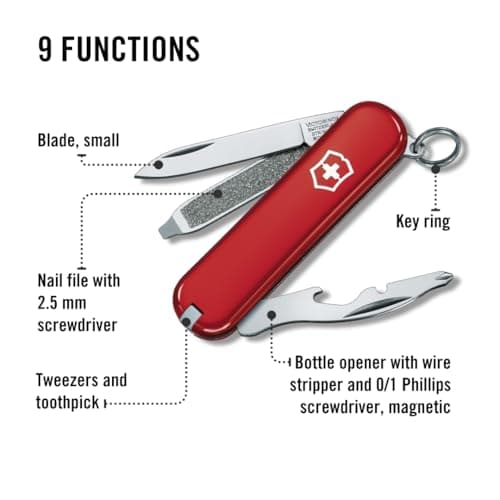 Victorinox Rally Swiss Army Knife - Multitool with 9 Functions - Red — view 4
