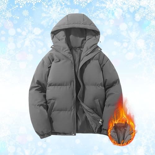 Anbiryeik Women Winter Puffer Down Jacket Hooded Waterproof Quilted Short Coat with Pockets Lightweight Ladies Parka Jackets Zip Up Windproof Packable Casual Warm Outwear for Travel Outdoor DGray 3XL — view 2