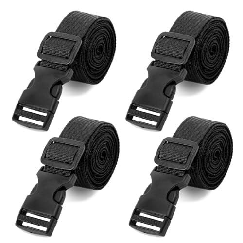 RTDHO 4 Pack Luggage Straps,2m x 25mm Nylon Webbing Tie Down Straps