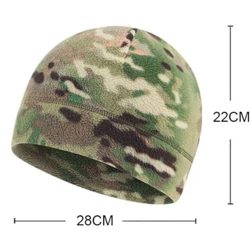 RALSPEC Camouflage Microfleece Thermal Beanie Hat Tactical Warm Fleece Military Camo Winter Skull Cap Army Airsoft Military Mens — view 2
