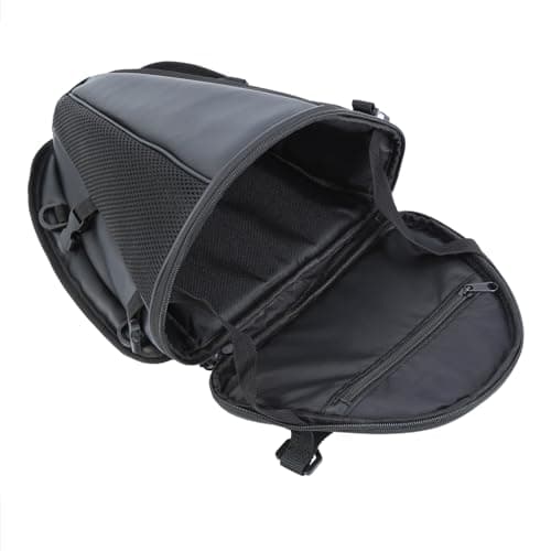 H-YEEU Motorcycle Rear Seat Bag Waterproof Pannier Rack Bag Tank Bag PU Leather Motorcycle Luggage Tail — view 4