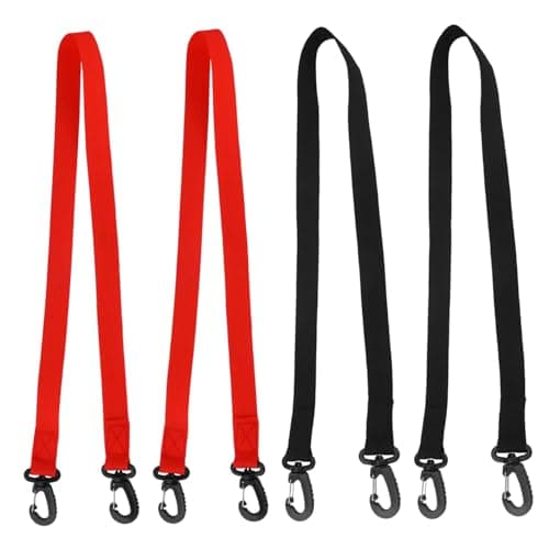 Generic Ski Boot Bag for Air Travel 4 Pack Nylon strap Boot Carrier for Snowboard Red