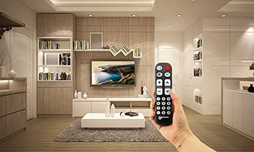 Geemarc TV10 - Easy-to-use Universal Remote Control with 19 Programmable Buttons for Seniors & Duracell Plus AAA Alkaline Batteries [Pack of 12], 1.5V LR03 MN2400 — view 4