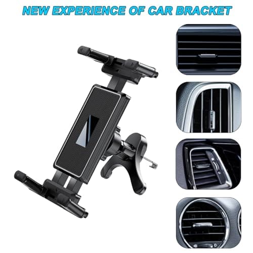 CMANLNYK Car Air Vent Tablet Phone Holder - 360° Rotating Adjustable Tablet Car Mount Suitable for Ipad Iphone 5"-13" — view 5