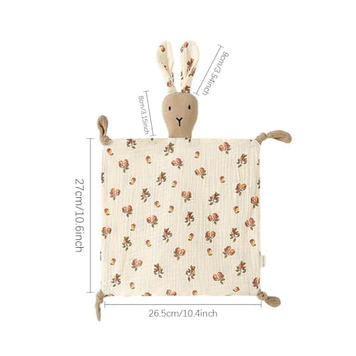 Bunny Security Blanket Cotton Breathable Lovely Rabbit — view 5