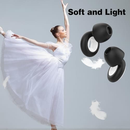 NEXAVIBE 2 Pairs 33dB Wind Reduction Silicone Earplugs for Motorcycle — view 6