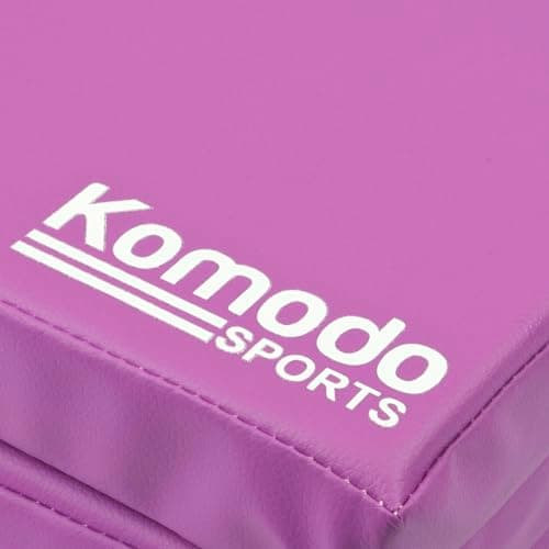 Komodo Tri Folding Yoga Mat 6ft Padded Pilates Floor (Purple) — view 6