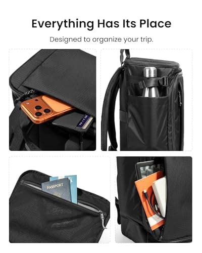 tomtoc Ryanair Cabin Bags 40x30x20, Expandable 23-28L Travel Backpack — view 6