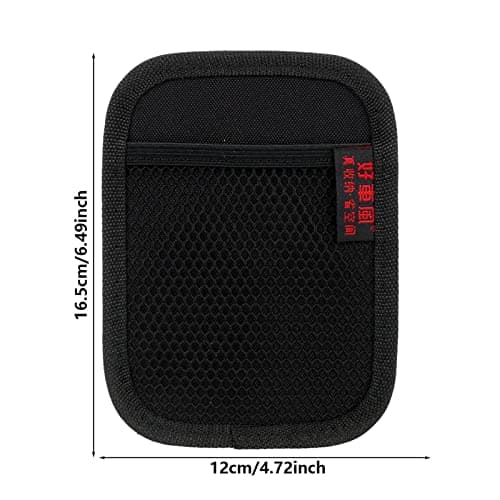 Fivetoo Mesh Phone Holder For Car | PU Leather Storage Net Pocket Holder | Car Storage Pocket, Storage Netting Pouch For Mobile Phones, Umbrellas, Cards, Keychains — view 4