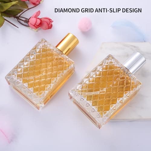 BieMian 2 Pcs Refillable Glass Perfume Bottles 100ml with Funnel & Dropper — view 5