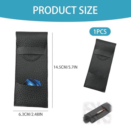CHXTguyue PU Leather Darts Case 3-Dart Portable Compact Durable Storage Holder - Professional Organiser for Soft Tip & Steel Tip Darts | Home Travel Pub Use — view 2