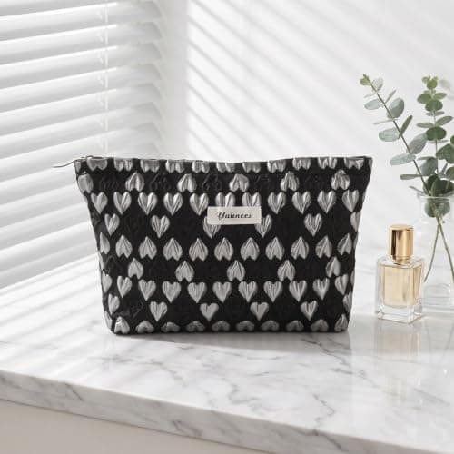 Makeup Bag for Women, Large Polyester Travel Cosmetic Organiser — view 6