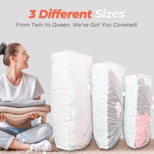 Vacbird Vacuum Storage Bags with Wireless Pump, Clothing Storage, 9 Pack — view 4