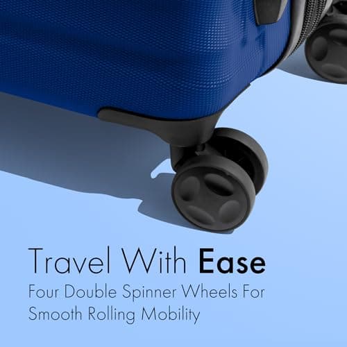 Carrywell 21-Inch Hardside Carry-On Luggage, Hardshell Suitcase With Wheels, Expandable For Up to 25% More Space, Scratch-Resistant Surface, Four Spinner Wheels, Navy Blue, 21 Inch, 21 Inch Hardside — view 5