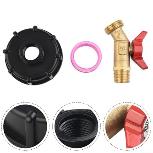 UK EU for ibc Container Adapter 60mm Thread Garden Hose UK EU — view 6