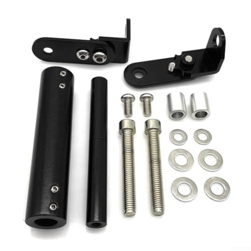 Red Aluminum Alloy Mount Bar for Honda Motorcycle(Black)