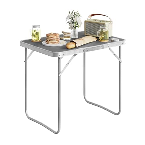 WOLTU Portable Folding Camping Table, 70x50x60 cm, Grey — view 4