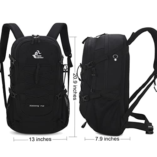 Bseash 40L Lightweight Waterproof Hiking Backpack with Rain Cover,Outdoor Sport Travel Daypack for Camping Climbing Skiing Cycling — view 3