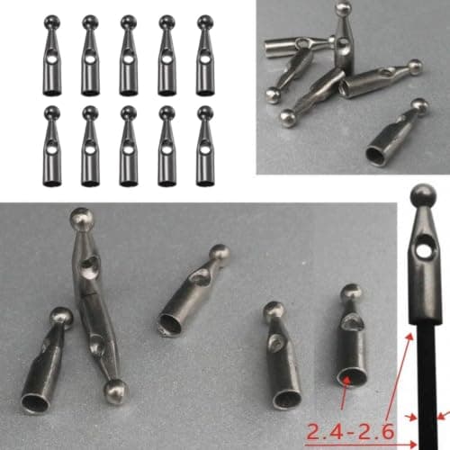 RNXRZANK 10-Piece Umbrella Rib Repair Kit, Replaceable Waterproof Metal Rib Covers, Design, Portable, Easy to Carry, G, 3mm Short — view 5