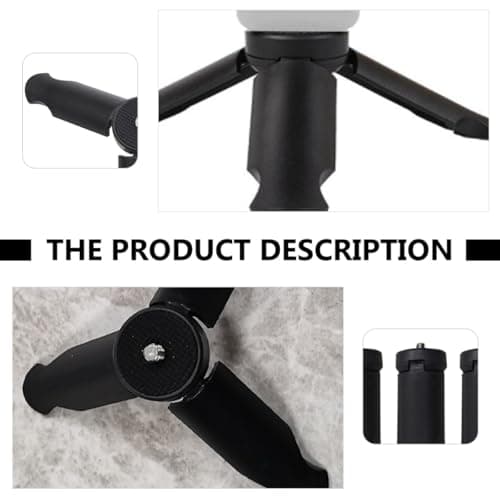 MUCKLILY 8 Pack Foldable Phone Tripod Desktop Stand Camera Tripod 1/4 Inch Screw Design ABS Clip for Streaming Shooting — view 3