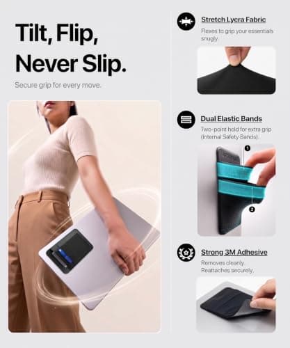 Afterplug 2-Pocket SSD & Hard Drive Holder for Laptop, Reusable 3M Adhesive — view 6