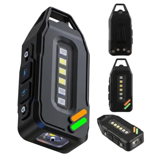 Gainsten Small Rechargeable Clip On Torch 700 Lumens LED+COB Super Bright