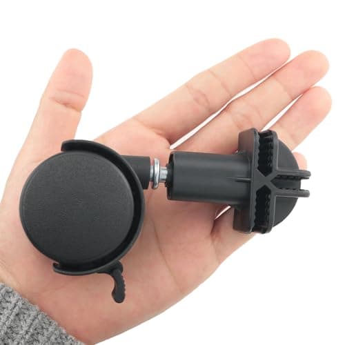 ITROLLE 4PCS Black Cubic Foot Connector Wire Grid Cube Plastic Connectors for Travel Suitcase Carry On Luggage Spinner Wheels Furniture Casters Swivel Replacement Wheels Plastic Castor Wheels — view 4