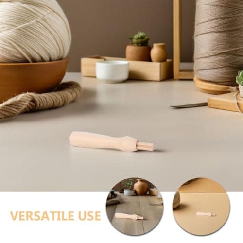 20pcs Wooden Needle Felting Holder with Replaceable Handle — view 3