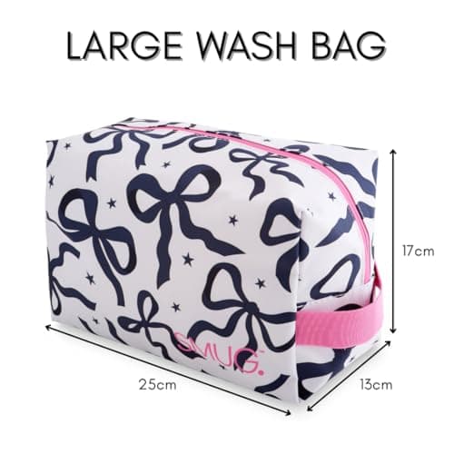 SMUG Wash Bag | Waterproof Travel Toiletry Bags for Travelling, Gym, Shower, Shaving, Toiletries, Cosmetics & Makeup Bag | Large Washbag for Men & Women | Stylish, Spacious & Easy to Clean | Cow — view 4