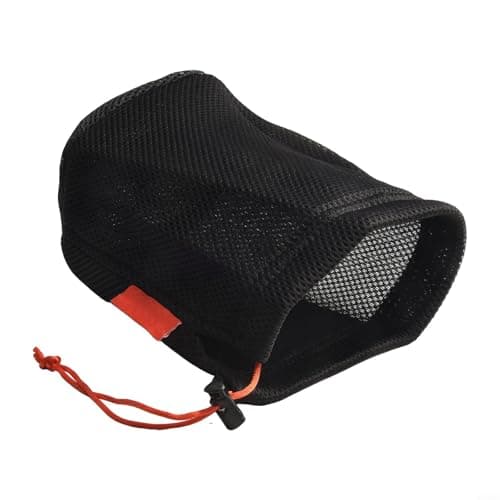 Mesh Pot Organizer Bag for Camping Cookware Storage, Breathable Outdoor Kitchen Gear Pouch with Drawstring, Anti-Collision Hiking Stove Carrier and Water Bucket Mesh Holder,(16 * 20cm) — view 4