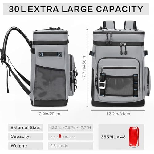 Backpack Coolers Insulated Leak Proof 30L Backpack Cooler for Men — view 5