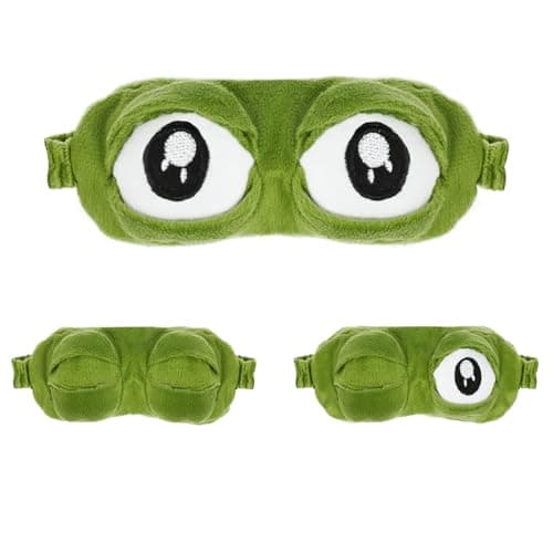 ACWOO 3D Frog Eye Sleep Mask Funny Gift for Kids Men Women Sleep Travel