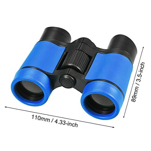 sourcing map Binoculars 4X30 Compact Foldable Binoculars Shock Proof Sky Blue with Neck Strap for Bird Watching Hiking Camping — view 2