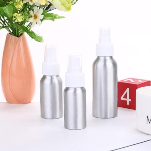 Refillable Perfume Bottle with Spray Nozzle 3pc Aluminum Travel 50ml — view 3