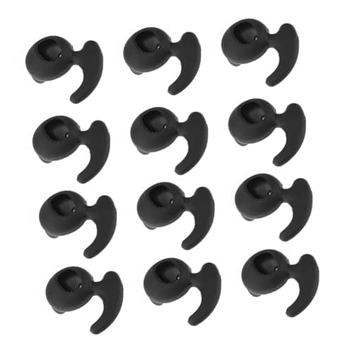 DOITOOL Silicone Earphone Covers Earbuds Black for Galaxy 20 Pack Ear Wing Design Secure Fit During Exercise Anti-slip Washable