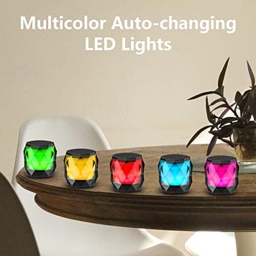 LFS Portable Mini Bluetooth Speaker with 7 Color Lights, TWS Stereo Pairing — view 5