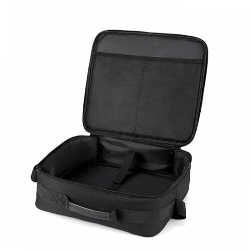 BaotyJie Projector Carrying Case Projector Storage Bag,Large Capacity Polyester Universal Sturdy Black Adjustable Strap Organizer Bag