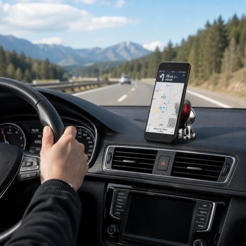 aokway Car Phone Holder Mount, Magnetic Cell Phone Holder for Car/Desk,Compatible with iPhone 12/11 Pro/11/XS Max/8/Samsung etc,Universal Accessories, Home Decoration(red) — view 4