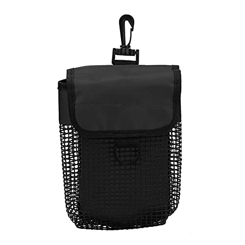 Tiiyee Scuba Diving Mesh Bag for Snorkel Equipment Gear, Outdoor Swimming Fish Pouch Sports Backpack with Hang Buckle Portable Underwater Lightweight Goods Storage Organizer for Gym Workout