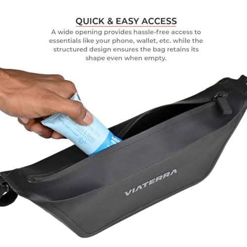 ViaTerra Waterproof 2L Universal Motorcycle Handlebar Bag — view 6