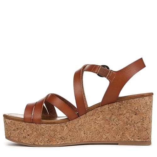 Blowfish Malibu Women's Aurora Wedge Sandal, Scotch Brown Faux Leather, Medium Fit, UK 6 — view 2