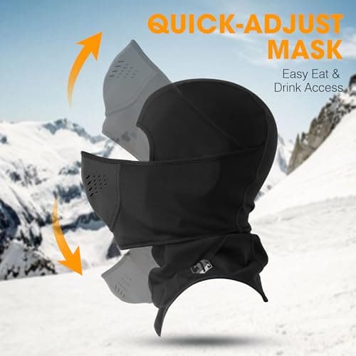 WTACTFUL Winter Balaclava Ski Mask Men Warm for Cold Weather Ski Motorcycle — view 3