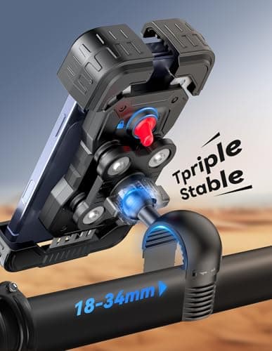TECKNET Motorcycle Phone Mount, Bike Phone Holder For 4.7–6.8" Phones — view 6