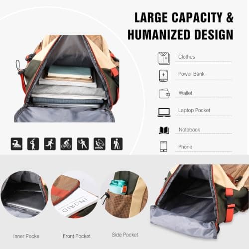 FANDARE 30L Travel Duffle Bag for Men Women Convertible Weekender Backpack — view 3