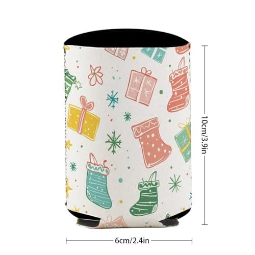 Reusable Neoprene Gifts And Socks Iced Coffee Sleeve Insulated Cup Holder for 16-20oz Tumblers Soft Protective Thermal Sleeve for Hot Cold Drinks Washable Cup Protector for Travel Office Commute — view 3