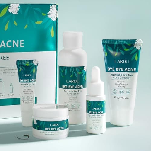 LAIKOU Tea Tree Skincare Set, 5PCS Skin Care Sets & Kit, Travel Sized