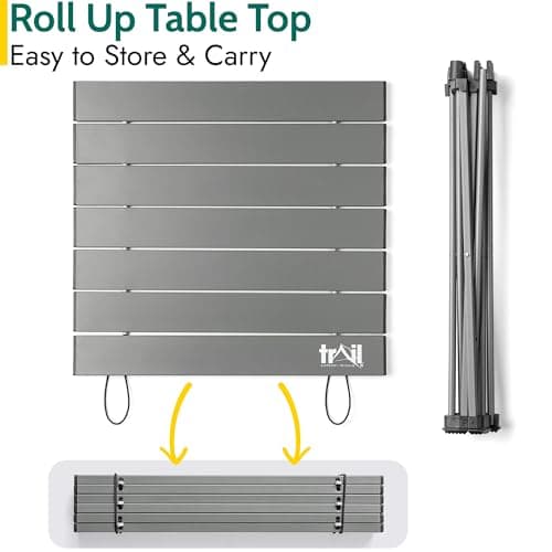 Trail Small Lightweight Aluminium Camping Table, L43cm x W40cm x H40cm — view 6