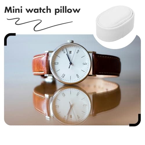 TOYANDONA Small Watch Winder Pillow Inserts 5pcs White Pu Velvet Cotton — view 4