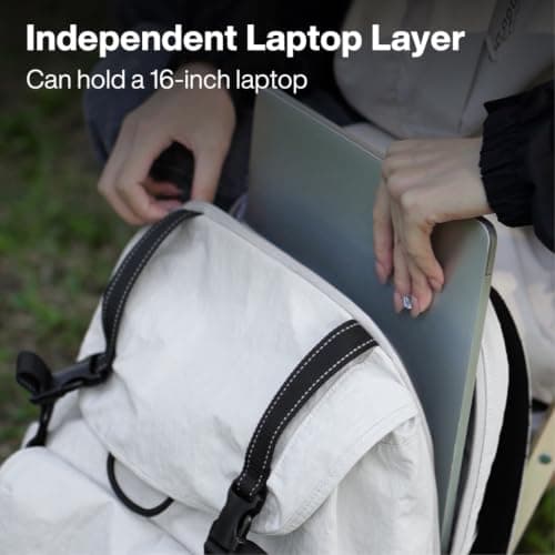 Gyios Backpack Lightweight Waterproof Travel 16 Inch Laptop Hiking Business Weekend Trips-light Gray — view 6